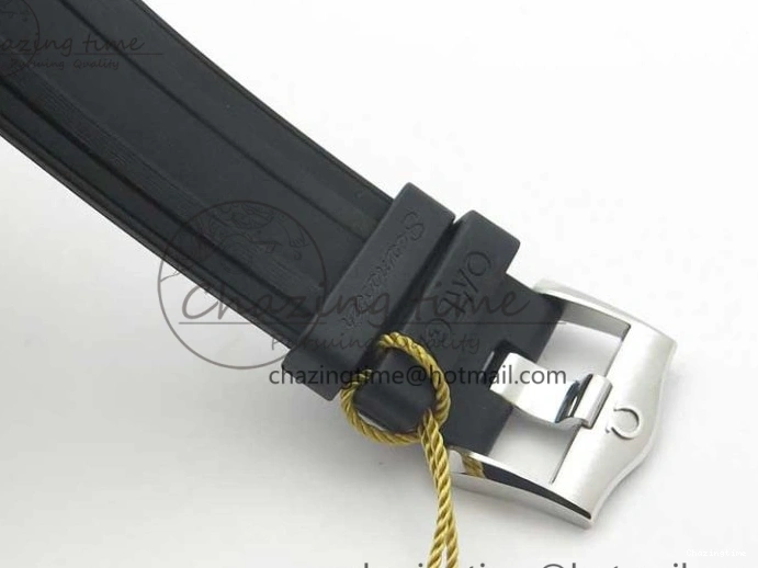 0502 Seasonal 2018 Seamaster Diver 300M SS YG VSF 1:1 Best Edition YG Bezel Black Dial on Black Rubber Strap A 7934